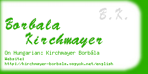 borbala kirchmayer business card